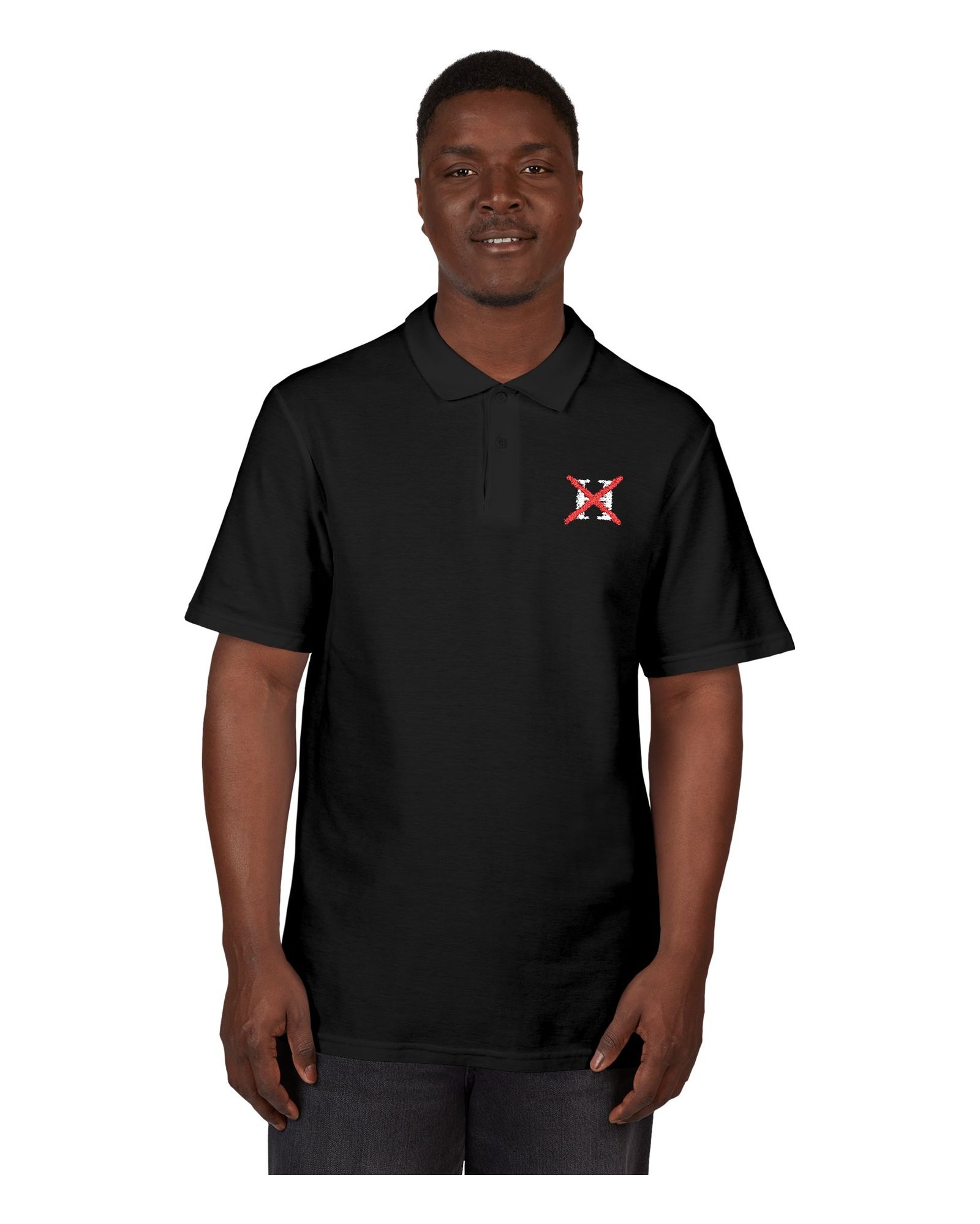 The Other Order HIERARCHY X, the polo in obsidian — worn