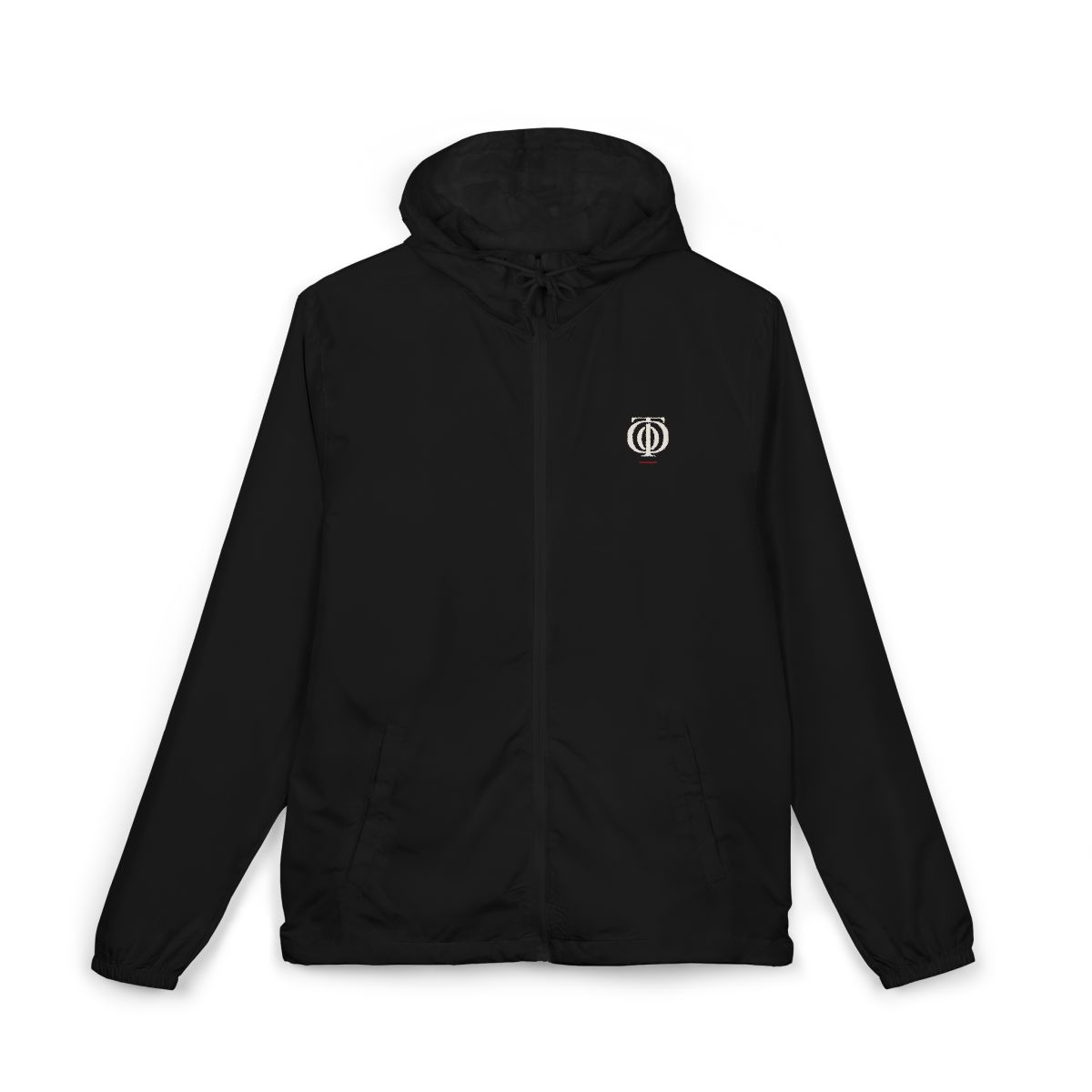 The Other Order LOW PROFILE, windbreaker in obsidian — front