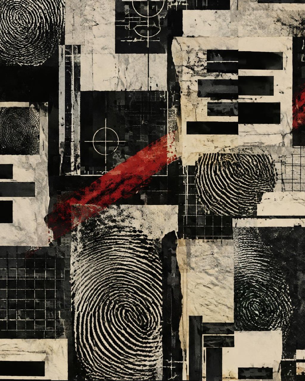The Other Order OFF RECORD, boxer briefs in obsidian — detail — print artwork