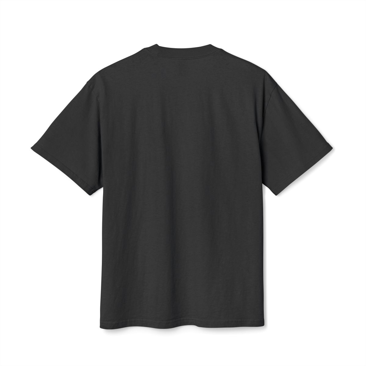 The Other Order THE ABSENCE, heavy faded boxy tee in obsidian — back