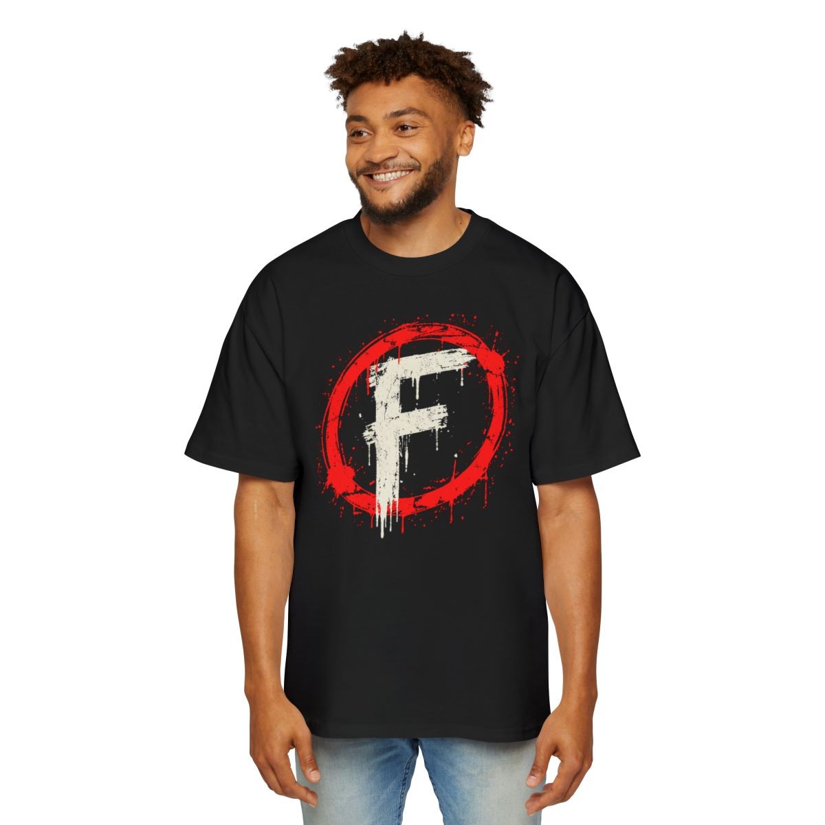 The Other Order THE GRADE, f to society t-shirt in obsidian — on body