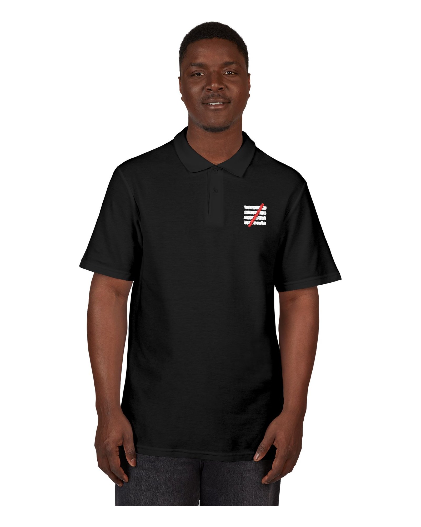The Other Order UNRANKED, the polo in obsidian — worn