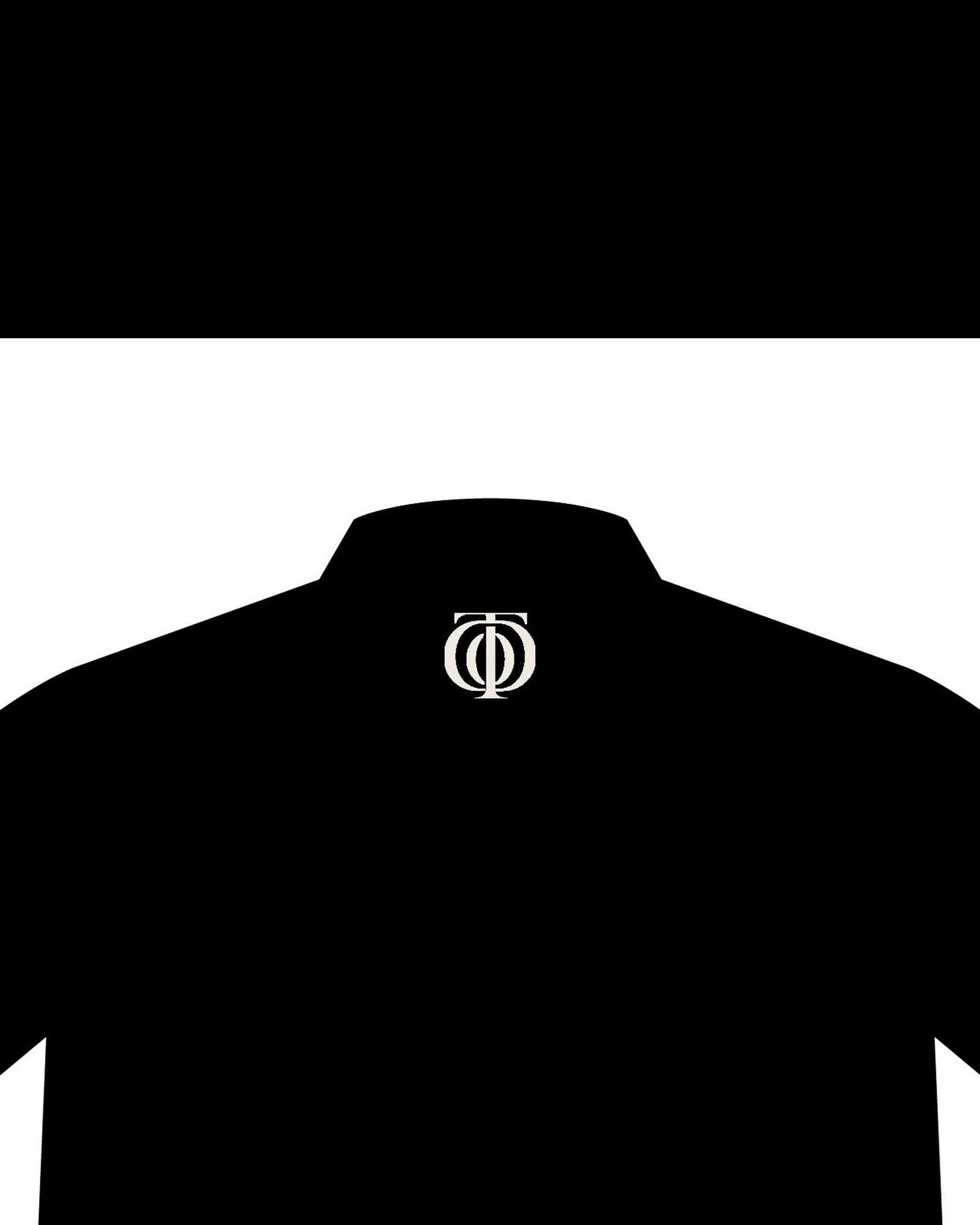 The Other Order PRIVATE CIVILIZATION, the work shirt in obsidian — back — to monogram